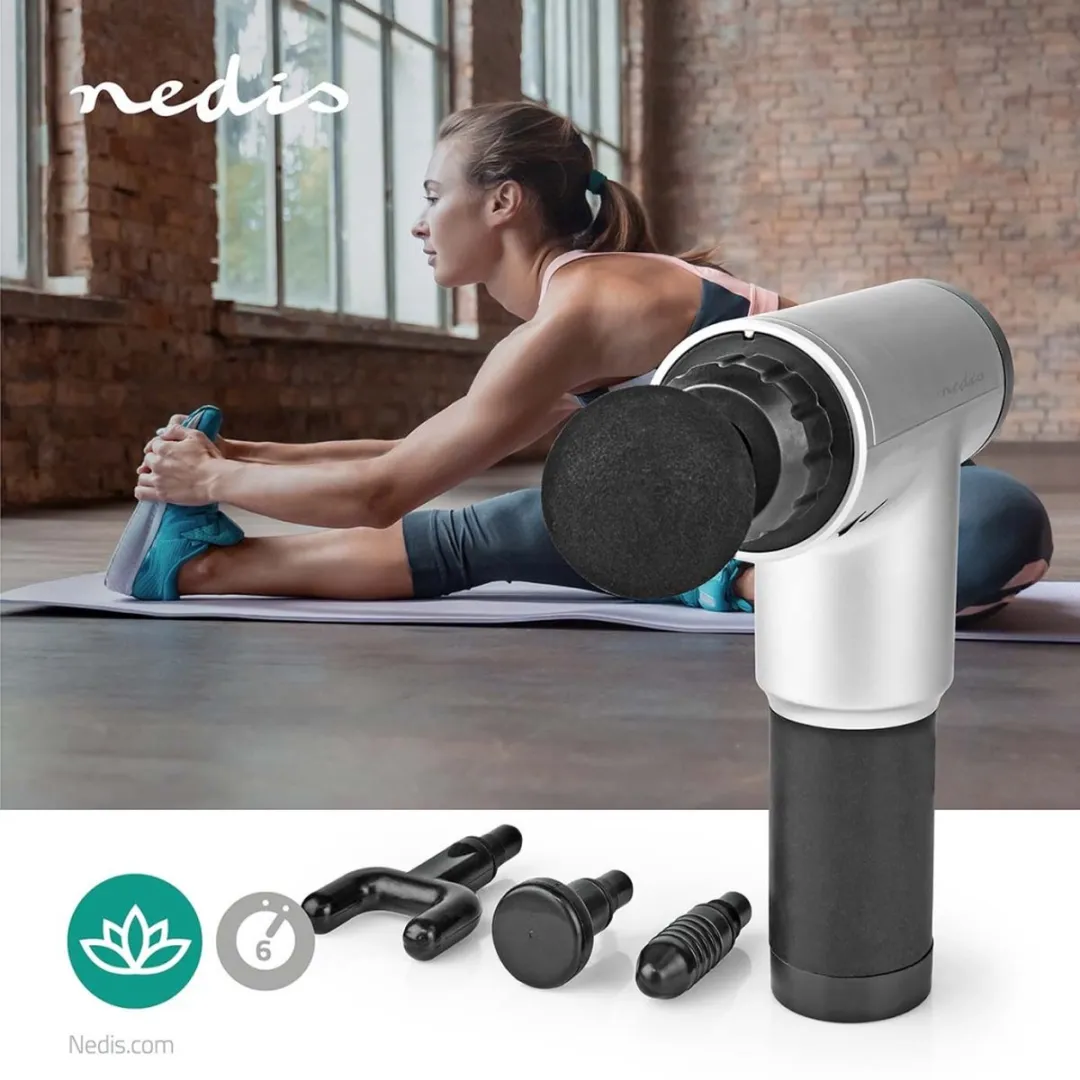 Nedis Sportmassagepistool HCMSG100 - Grijs/Zwart