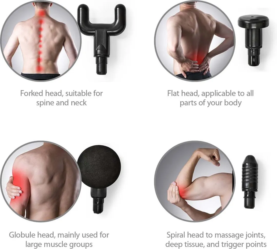 Nedis Sportmassagepistool HCMSG100 - Grijs/Zwart
