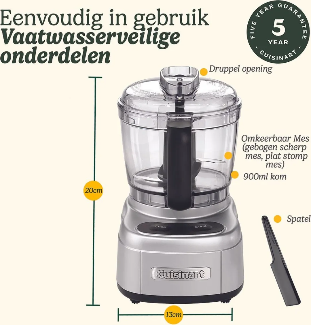 Cuisinart Mini Prep Pro Keukenmachine 250W - 900ml - Zilver