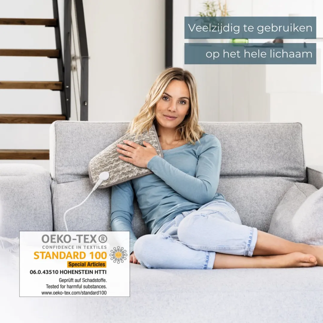 Beurer HK 123 XXL Warmtekussen 60x30cm - 6 standen - Nordic Taupe