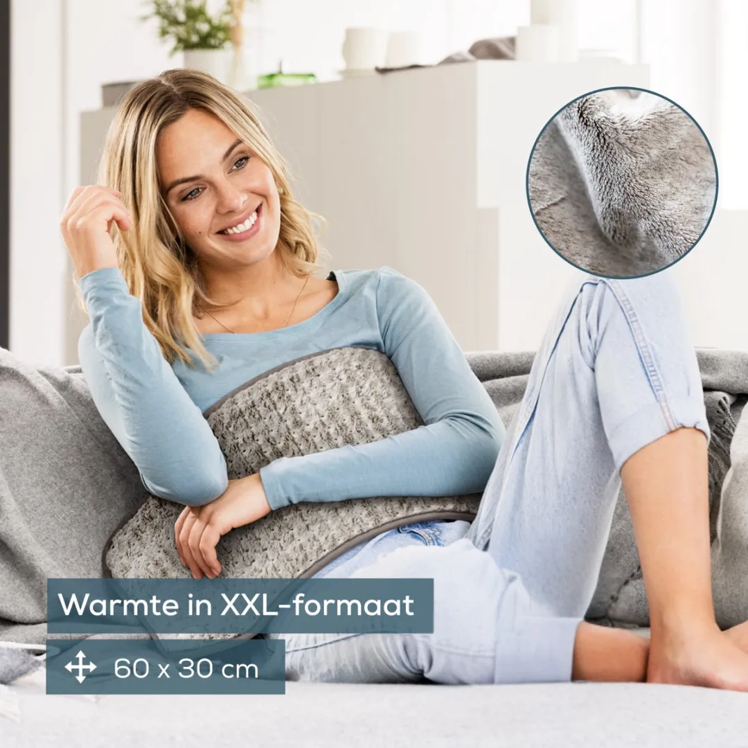 Beurer HK 123 XXL Warmtekussen 60x30cm - 6 standen - Nordic Taupe