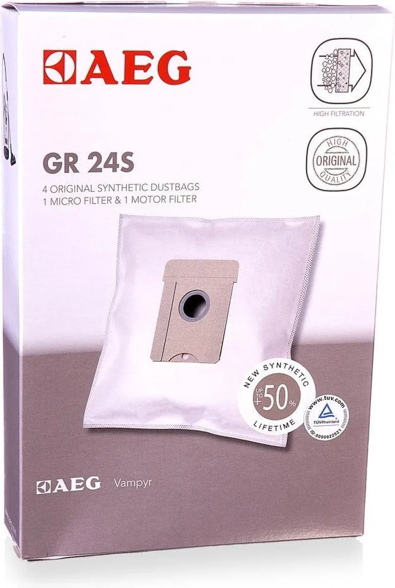 AEG GR24S Stofzuigerzakken - 6 Stuks - afbeelding 2 van 4