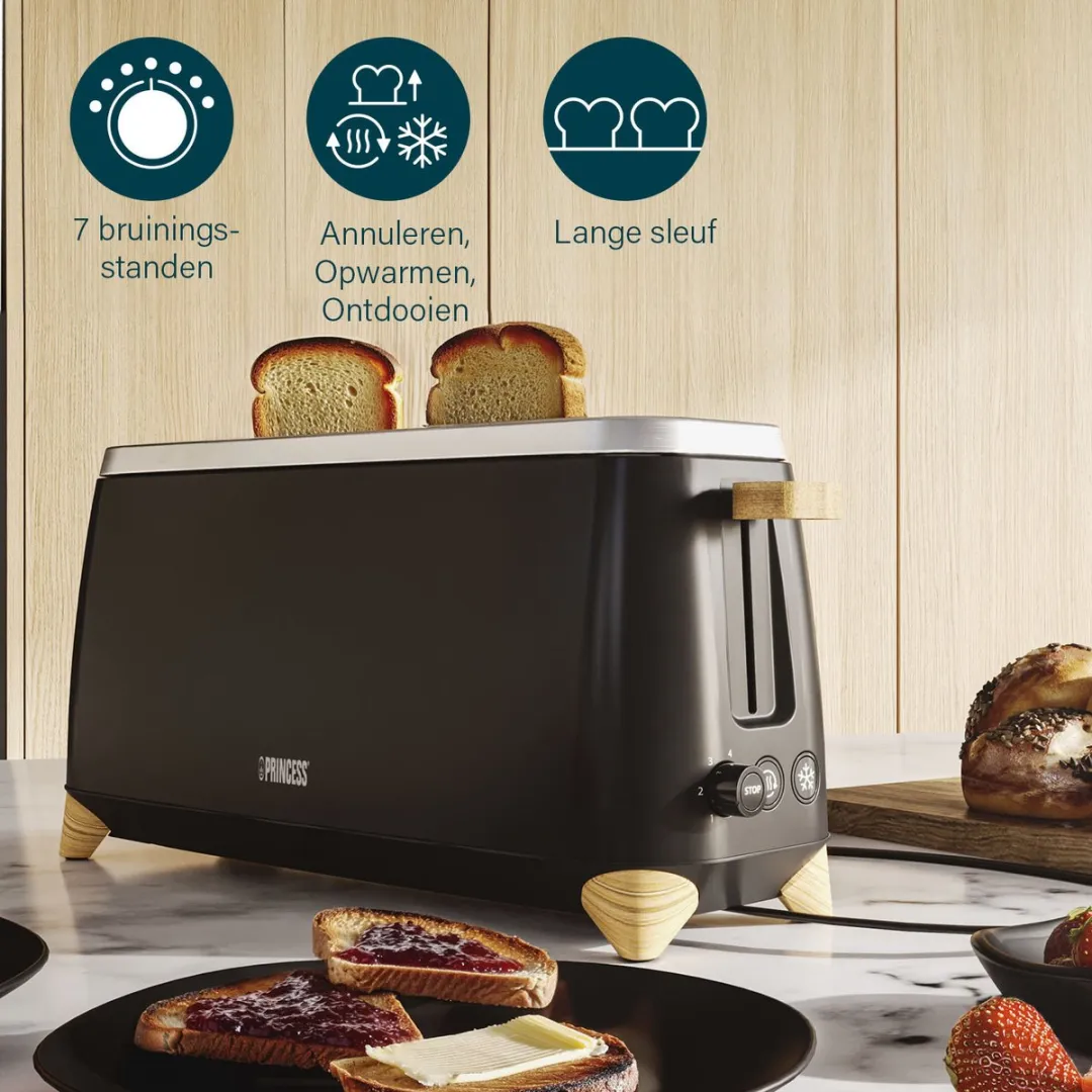 Princess 142361 Broodrooster 2 Sandwiches 1000W - Zwart