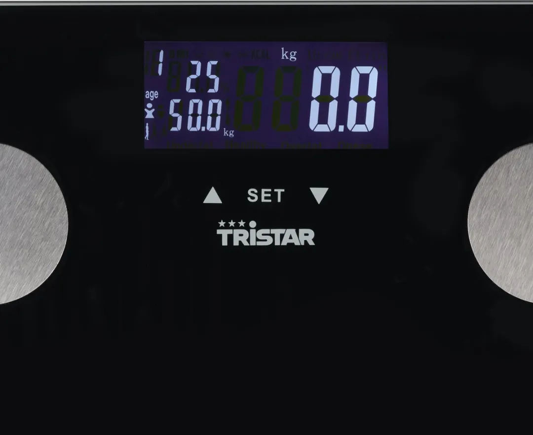 Tristar WG-2442 Personenweegschaal - Lichaamsanalyse 150kg - Zwart