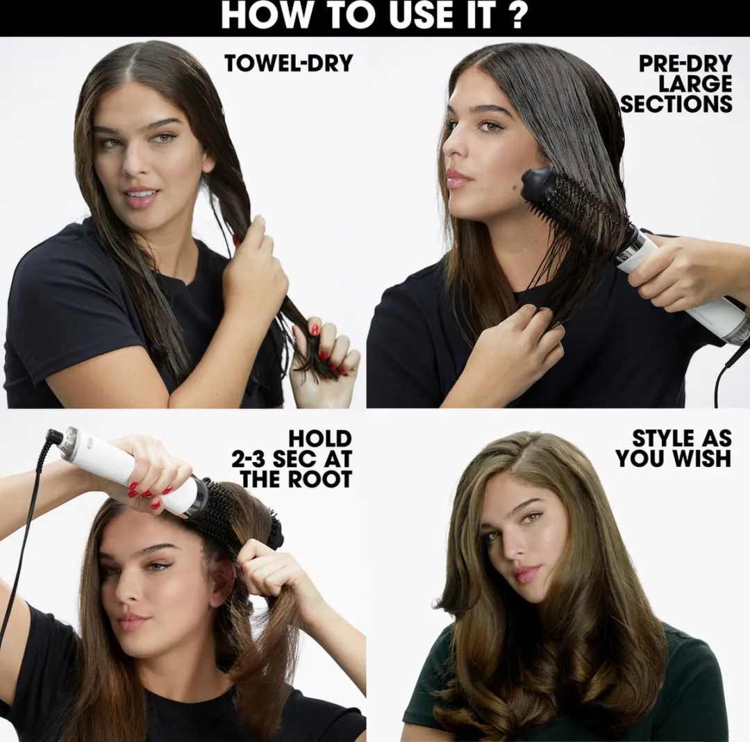 GHD Duet Blowdry 2-in-1 Föhnborstel - Wit