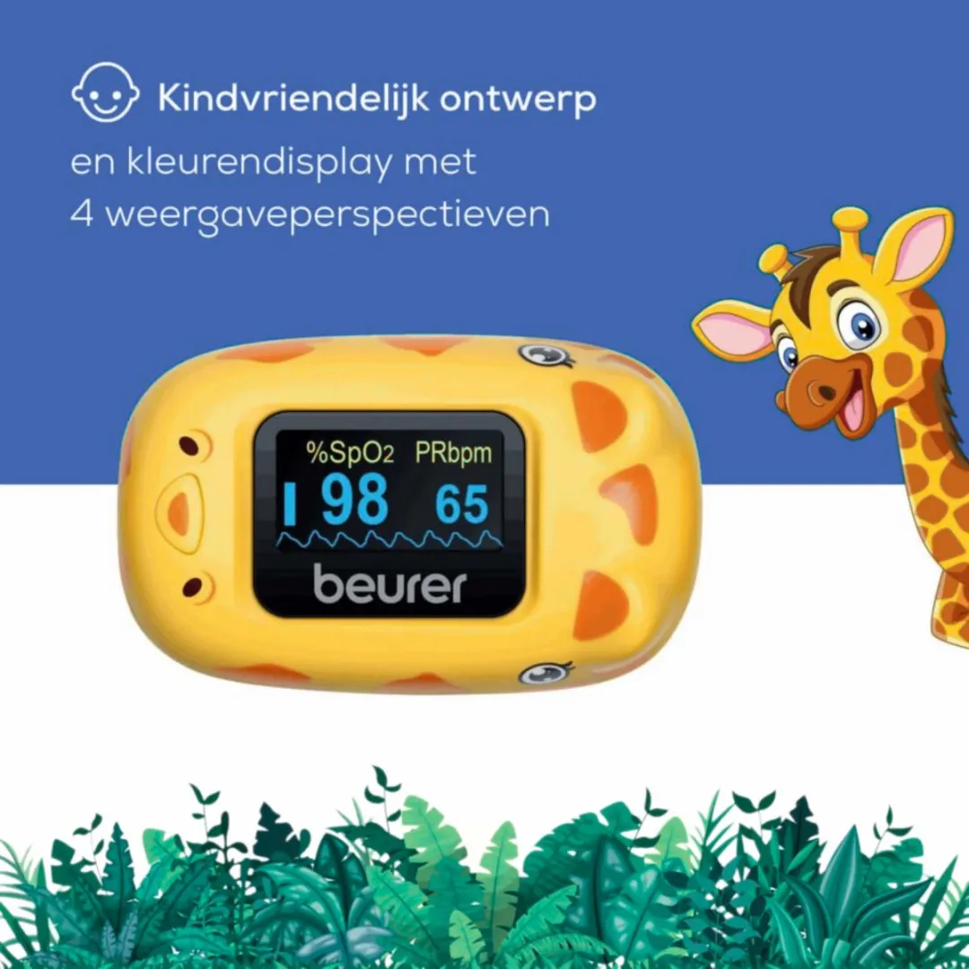Beurer PO 13 Kids Pulsoximeter - Geel
