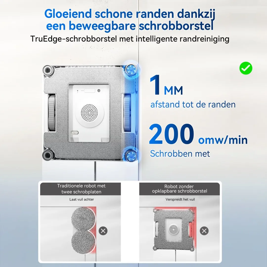 Ecovacs Winbot W2S Robot Ramenwasser - 96W - 8.000 Pa - Wit