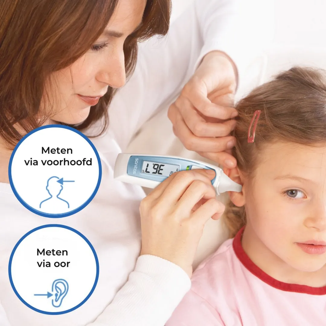 Beurer FT 65 Infraroodthermometer – Voorhoofd-, Oor- & Objectmeting – Digitale Koortsthermometer – LED Koortsindicator – 10 Geheugenplaatsen – Meting in Seconden – Groot Display – Medisch Gecertificeerd – Incl. Batterijen – Wit