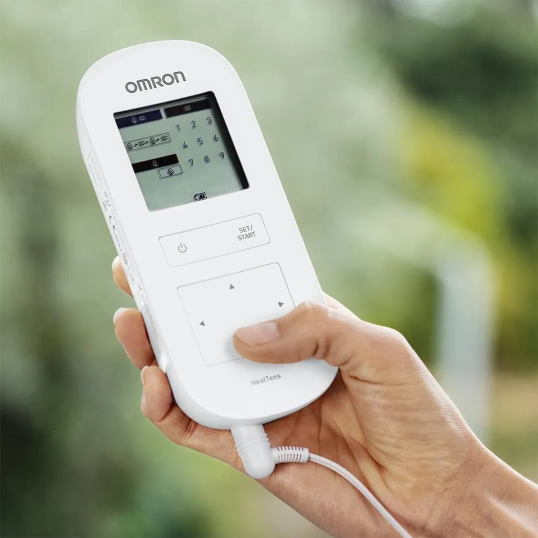 Omron HeatTens HV-F311-E TENS apparaat - Elektrodenstimulatie met warmte - Wit