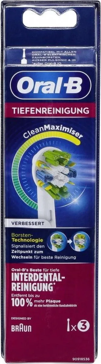 Oral-B FlossAction Opzetborstels 3 Stuks - Wit