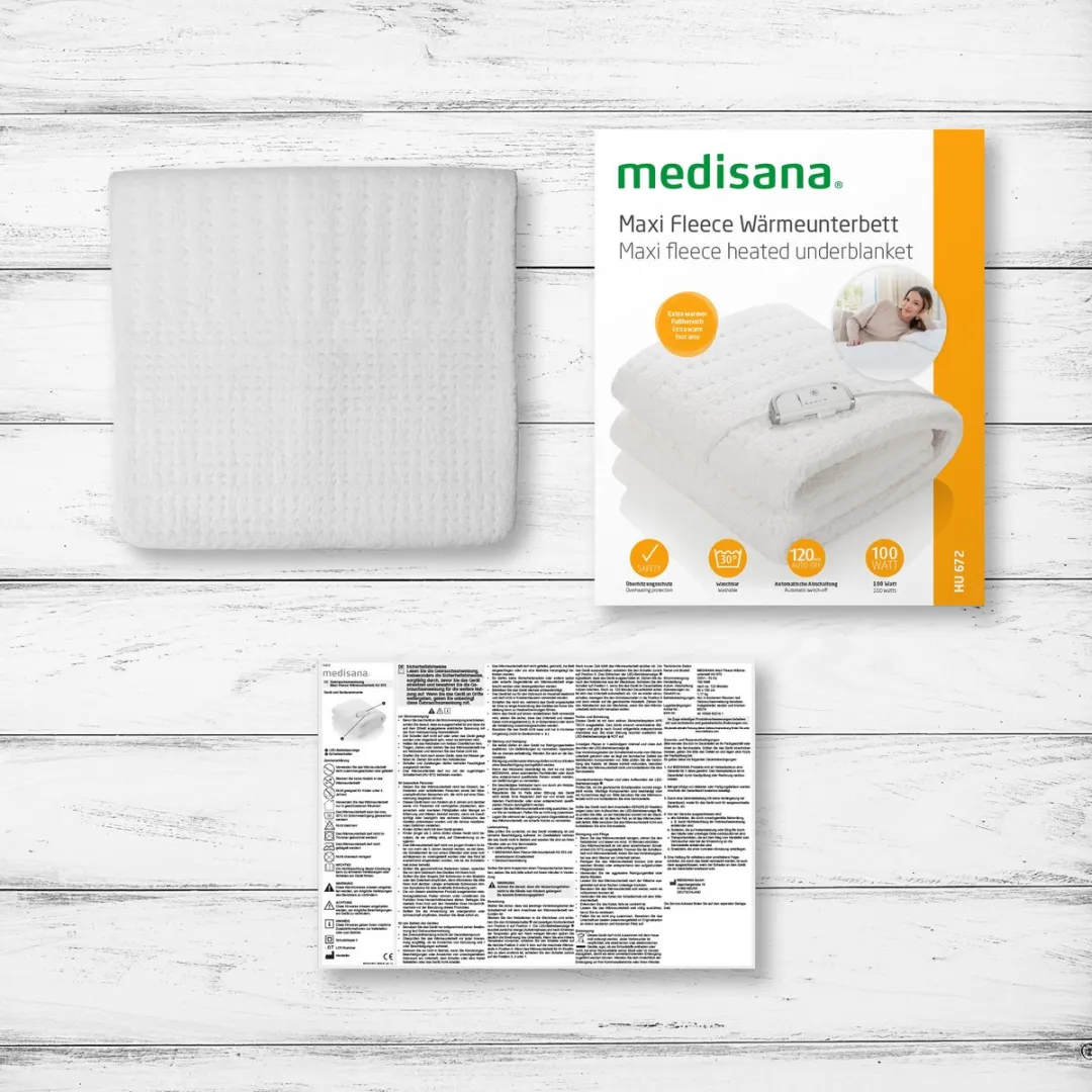 medisana HU 672 - Warmtedeken fleece maxi