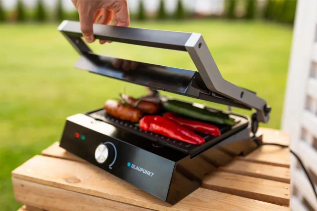 Blaupunkt GRS501 Contactgrill 2000W - Zwart/Zilver - afbeelding 6 van 6