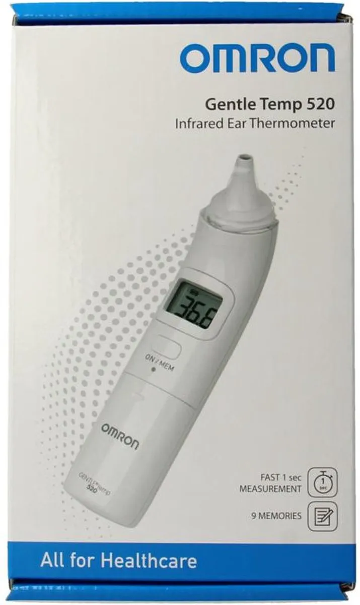 Omron GentleTemp 520 Digitale Oorthermometer - Wit - afbeelding 6 van 6