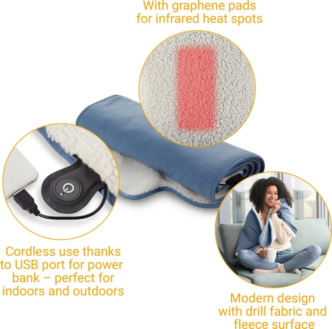 Medisana OL 850 Outdoor Warmtedeken - 10W - Blauw