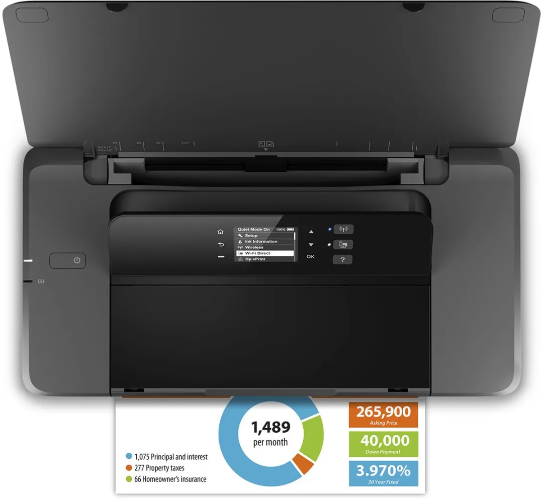 HP OfficeJet 200 Mobiele Printer - Zwart