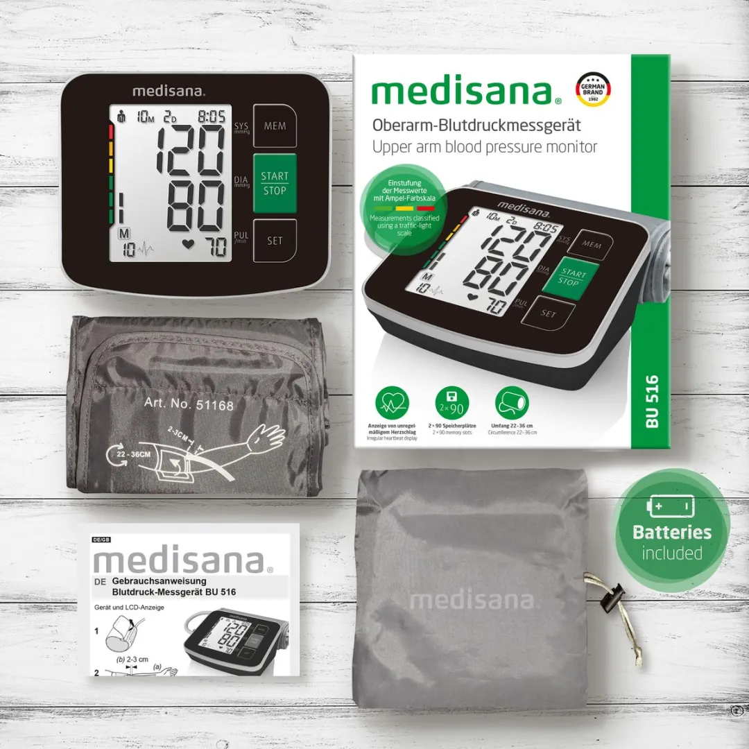 Medisana BU 516 Bovenarm Bloeddrukmeter - Zwart