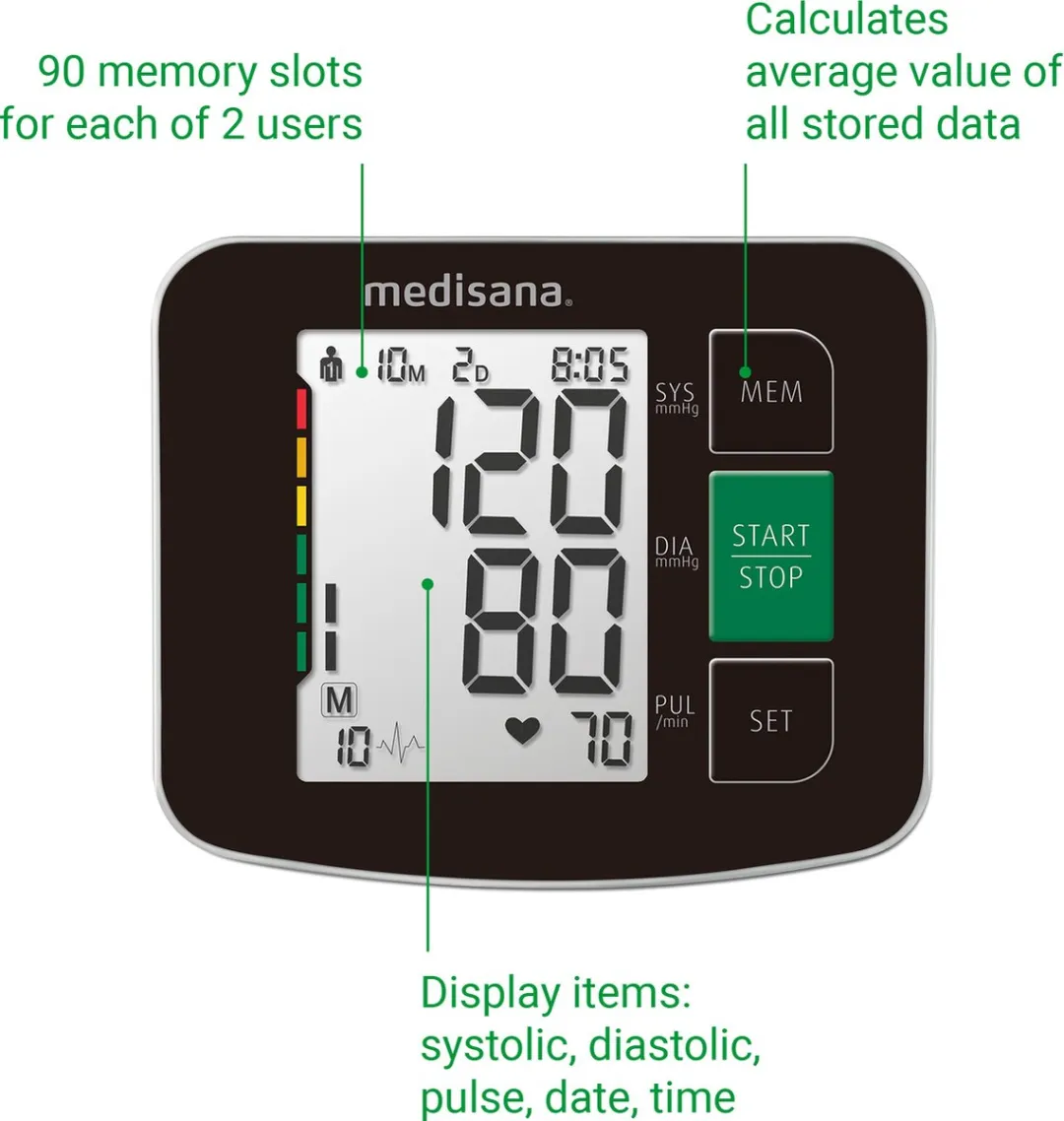 Medisana BU 516 Bovenarm Bloeddrukmeter - Zwart