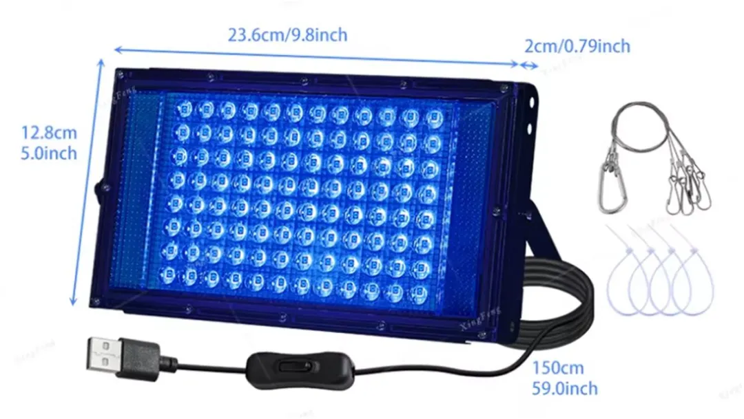 RedParrot Mini Zonnebank USB - Zwart