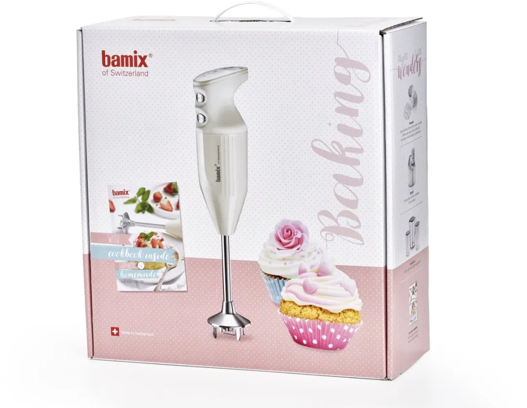 Bamix Baking Box 200W - 4 Hulpmesjes - Wit