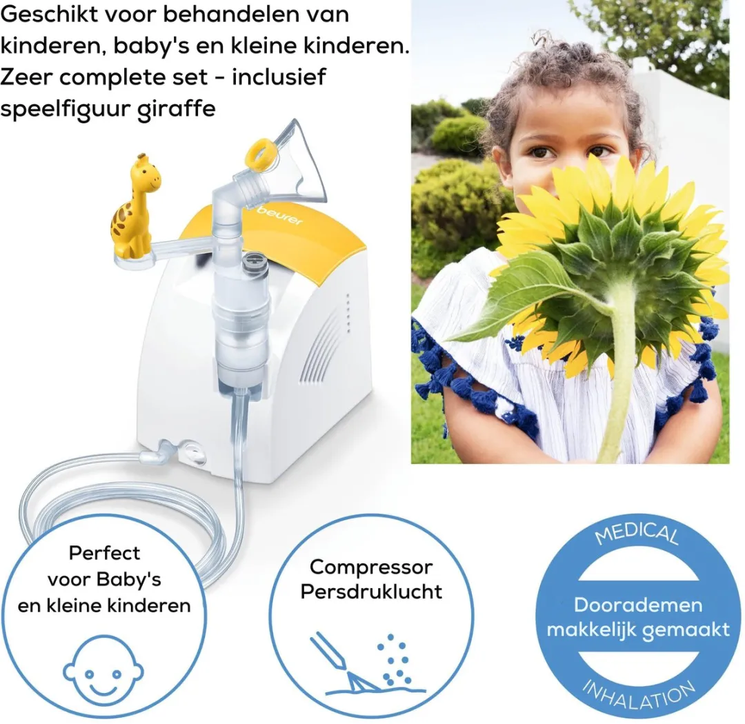Beurer IH 26 Kids Vernevelaar - 8ml - Incl. maskers & accessoires
