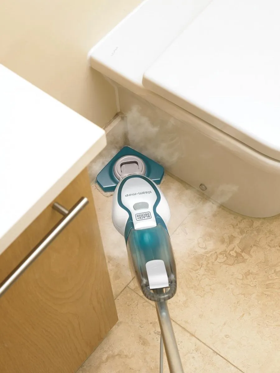 BLACK+DECKER FSM1616-QS Stoomdweil - 1600W - 0,35L - Wit/Blauw