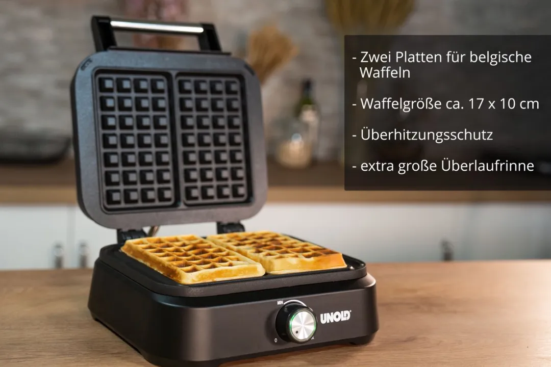 Unold 48275 Wafelijzer - 1500W - Zwart