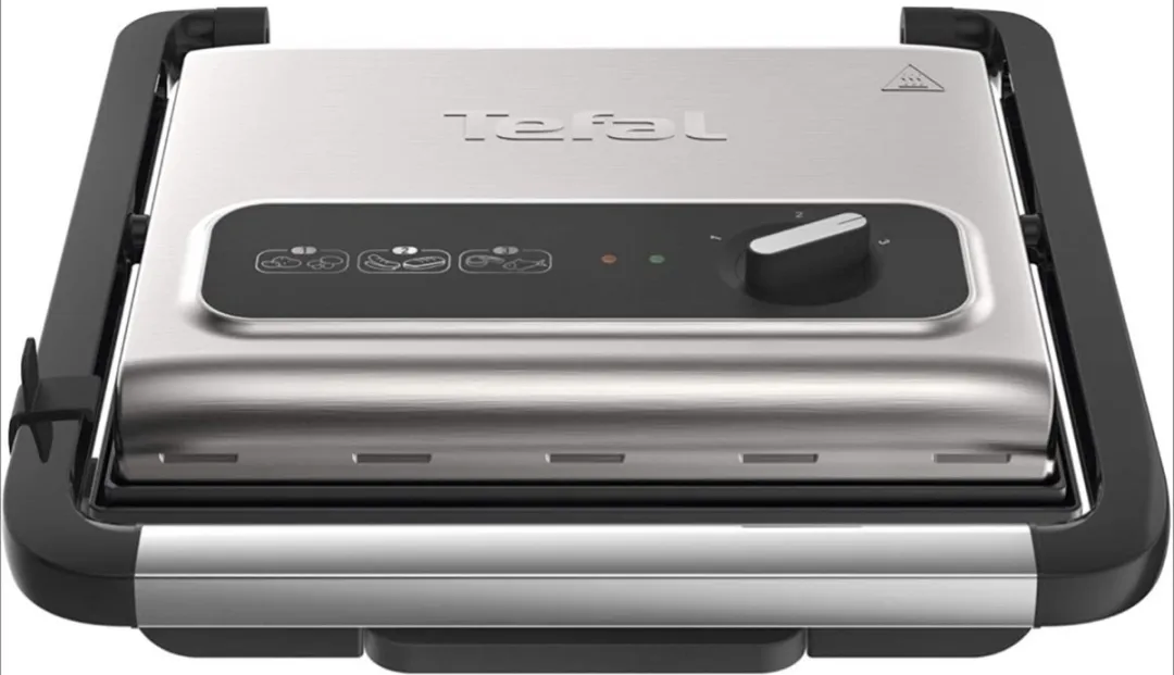 Tefal Inicio Grill Adjust GC242D Contactgrill 2000W - Zwart/RVS