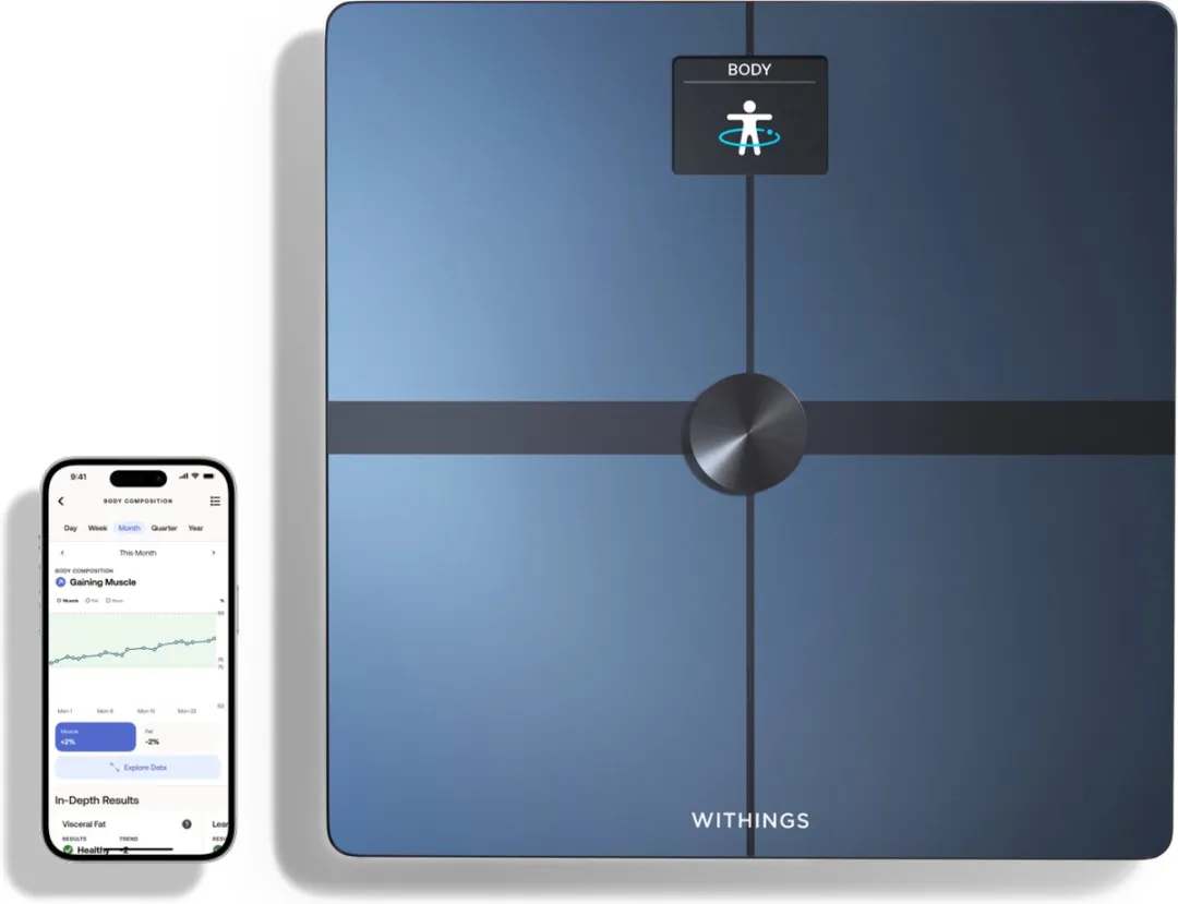 Withings Body Smart WBS13-Black-All-Inter Slimme Weegschaal - Zwart