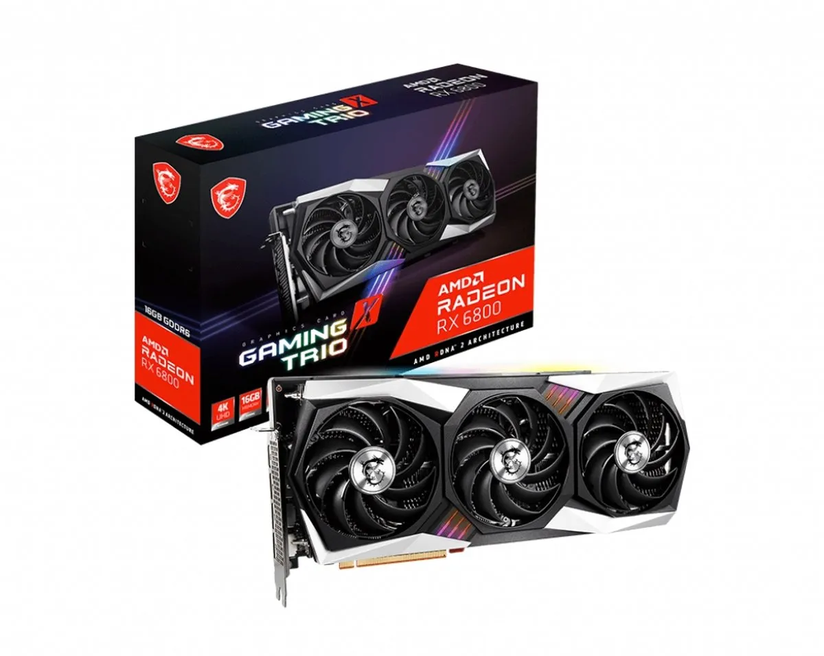 MSI RX 6800 Gaming X TRIO Grafische Kaart - 16GB