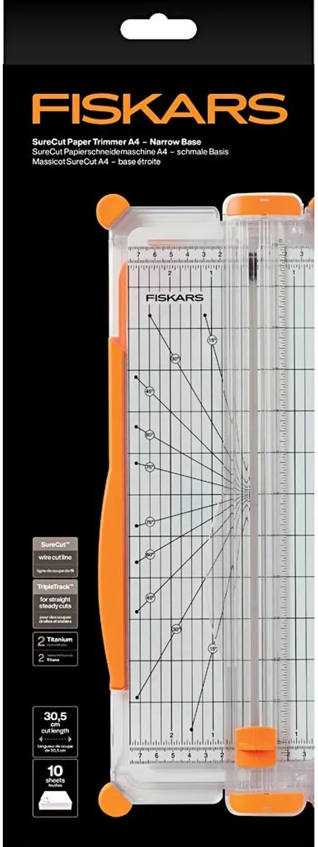 Fiskars Papiersnijder 30x31cm - Oranje - afbeelding 6 van 6