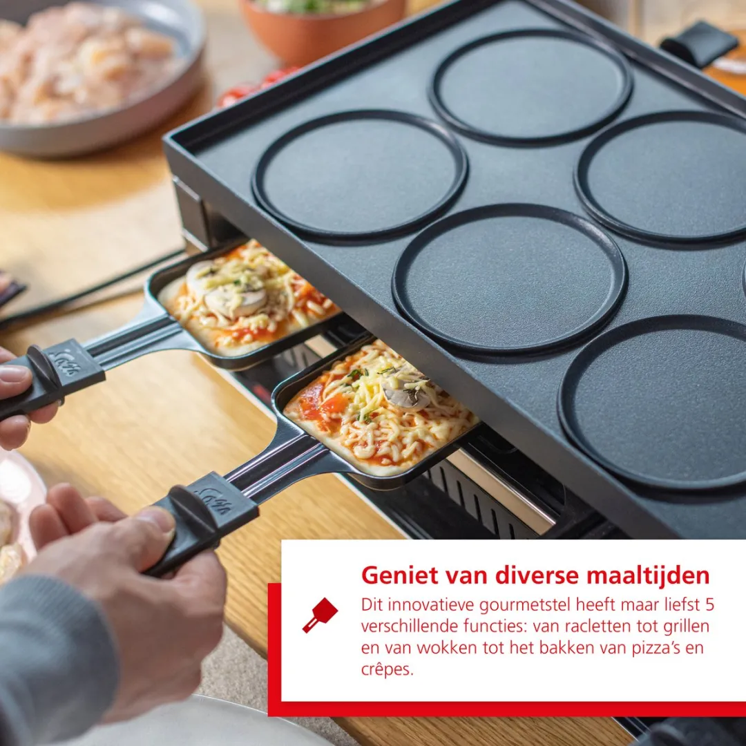 Solis 791 5-in-1 Tafelgrill - 1400W - 8 Personen - Zilver/Zwart