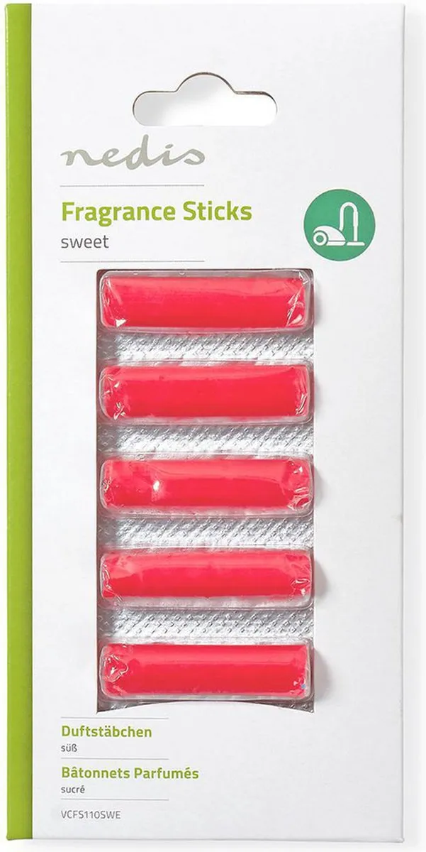 Nedis Geurparels Stofzuiger VCFS110SWE - 5 Stuks - Rood