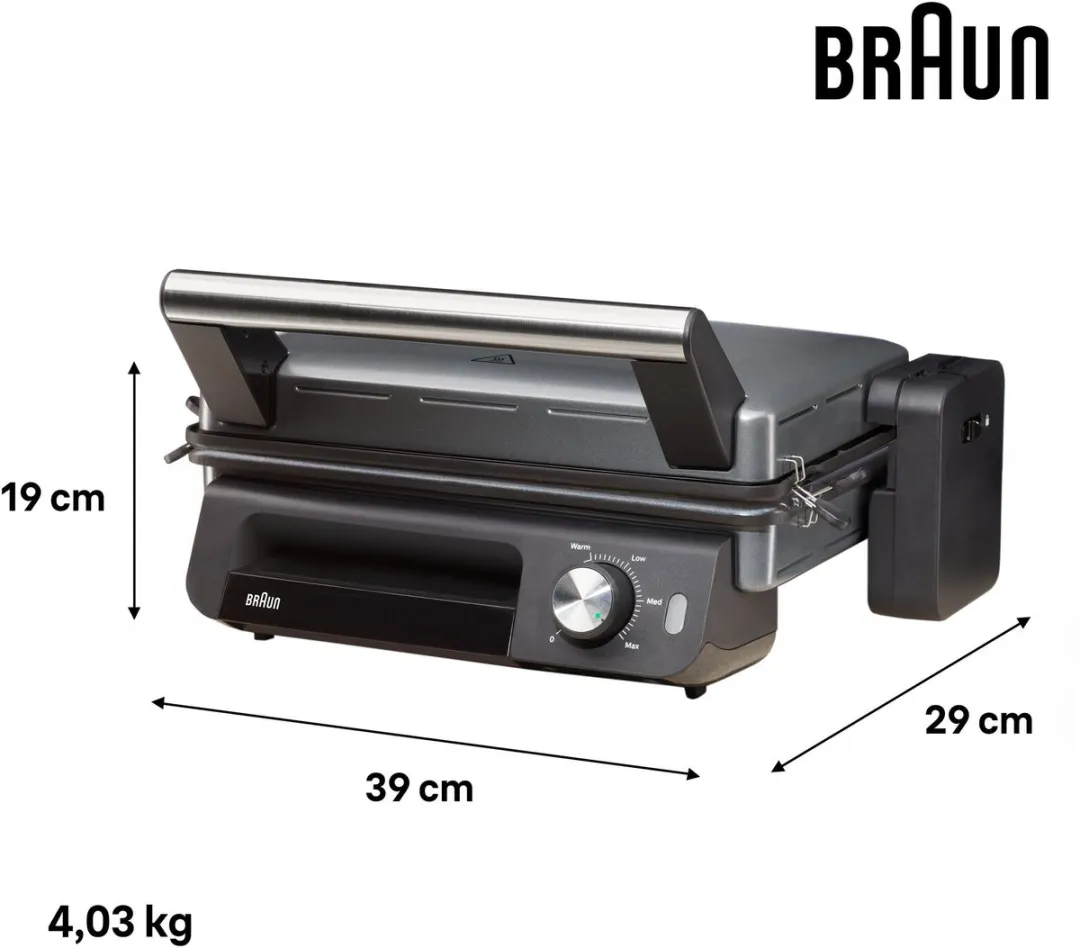 Braun MultiGrill 5 CG5033 Contactgrill - 2000W - 2 Platen