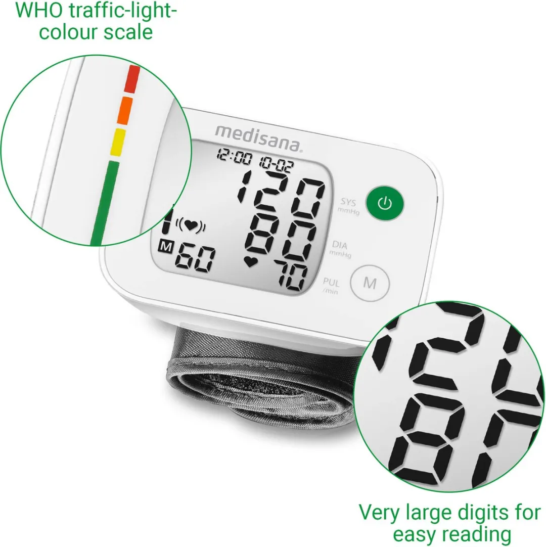 Medisana BW 335 Polsbloeddrukmeter - 2 Personen - 120 Metingen - Wit/Grijs