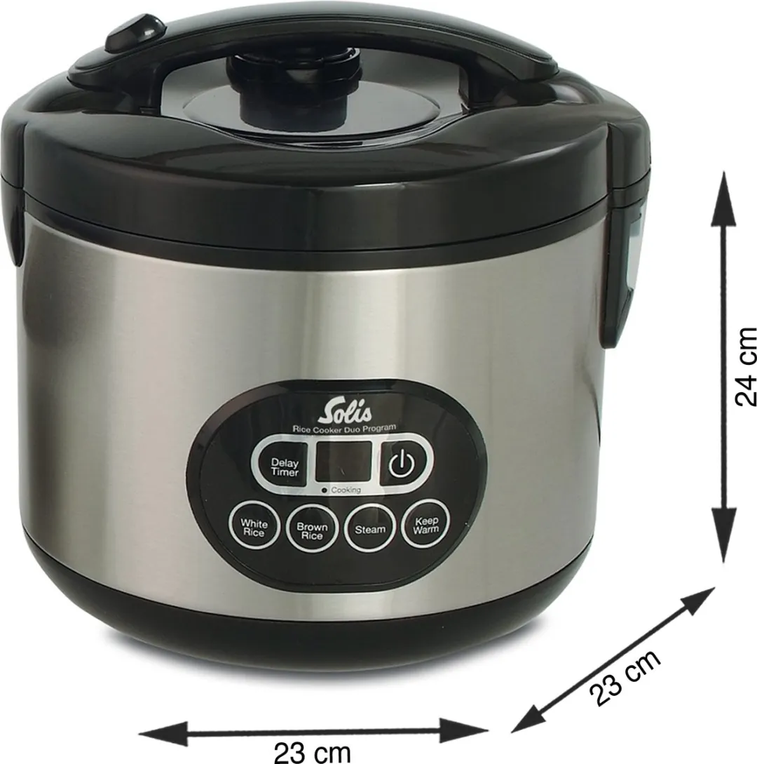 Solis Rice Cooker Duo 817 - 1.2L 500W - 6 Porties - afbeelding 6 van 6