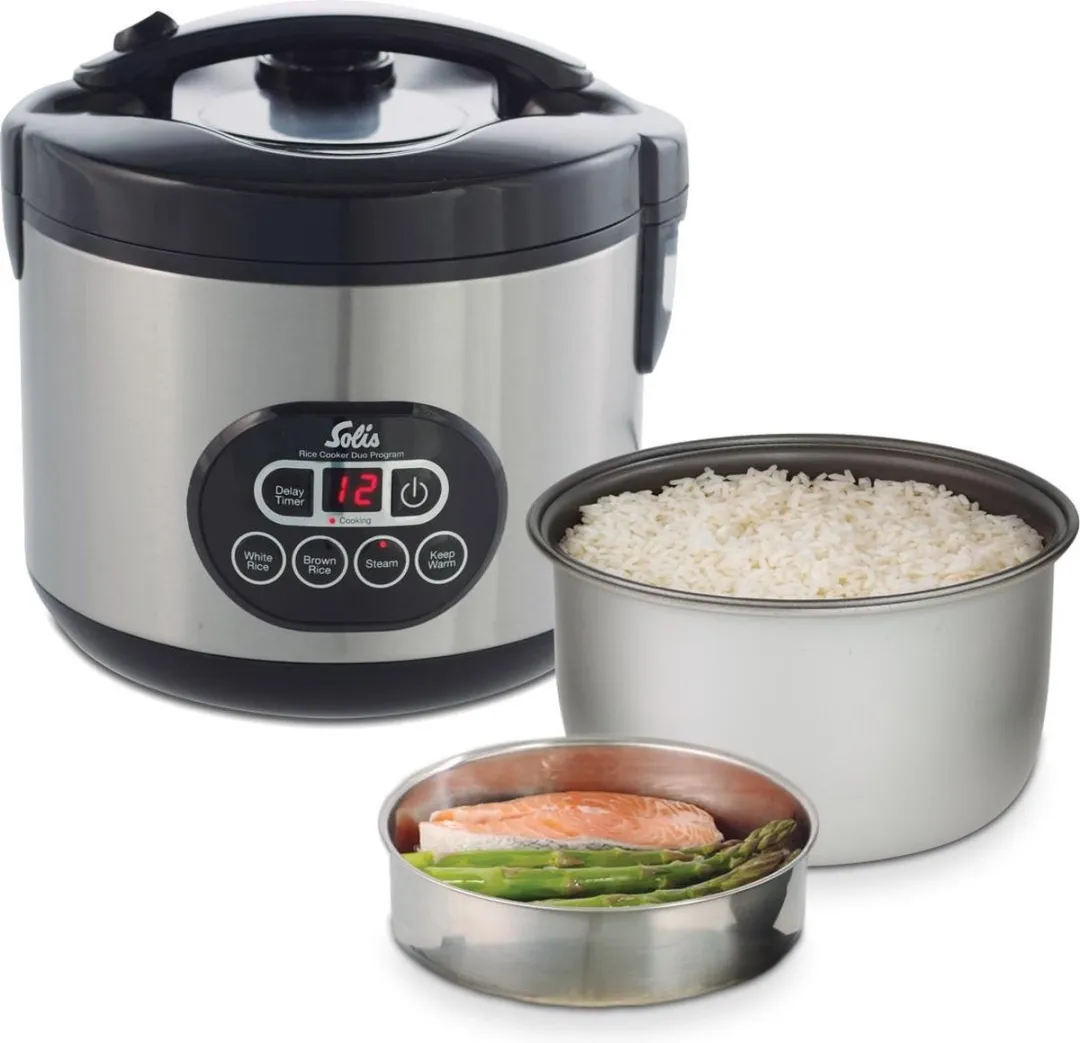 Solis Rice Cooker Duo 817 - 1.2L 500W - 6 Porties