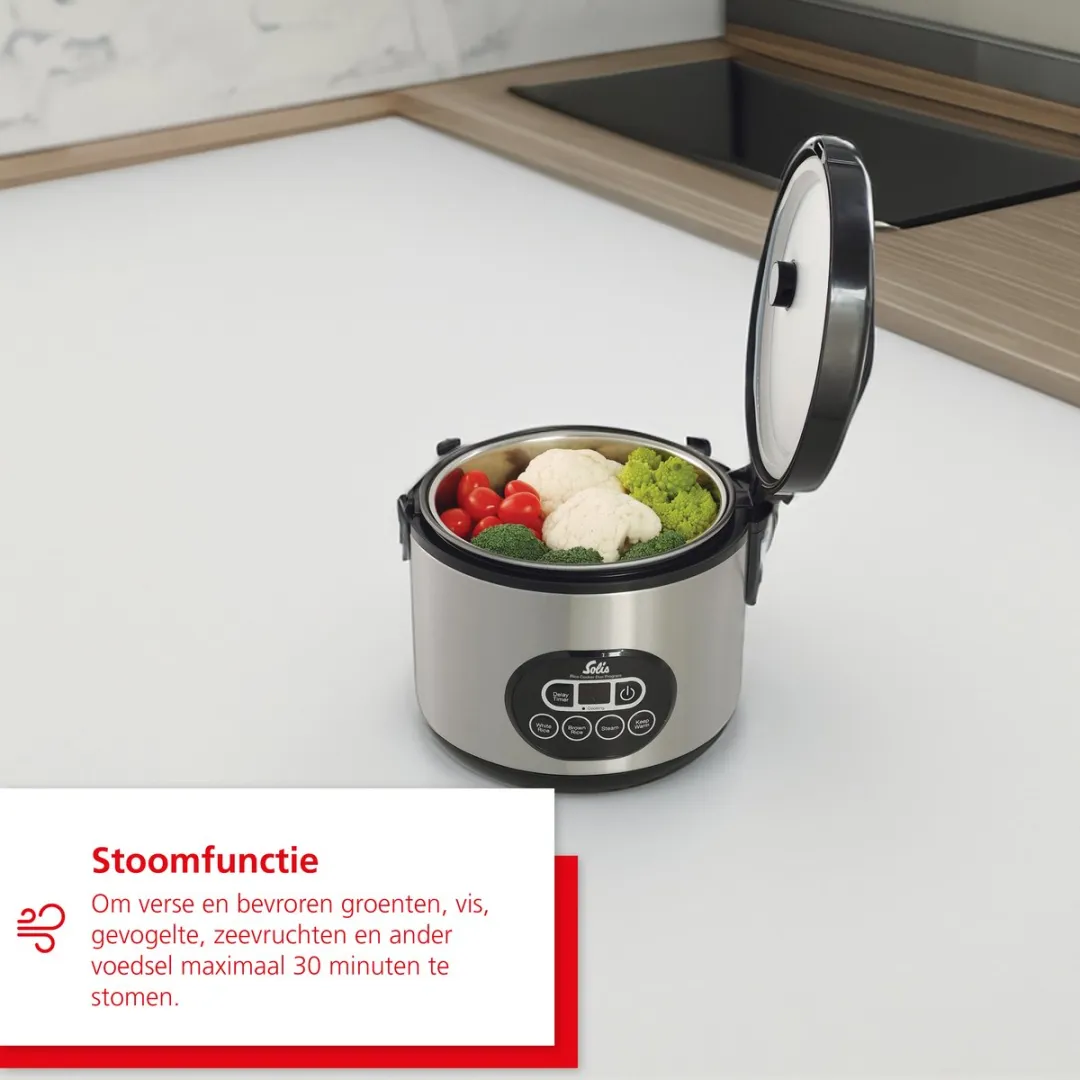 Solis Rice Cooker Duo 817 - 1.2L 500W - 6 Porties
