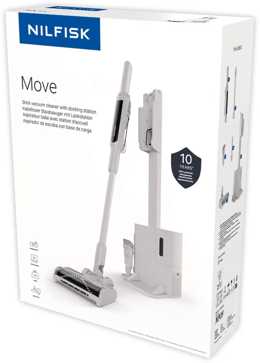 Nilfisk Move 128390187 Dockingstation - 150W - 1.5L - Grijs