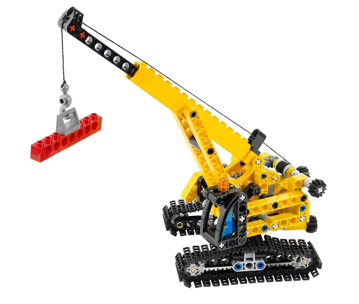 LEGO Technic Kraan met Rupsbanden 9391 - Geel