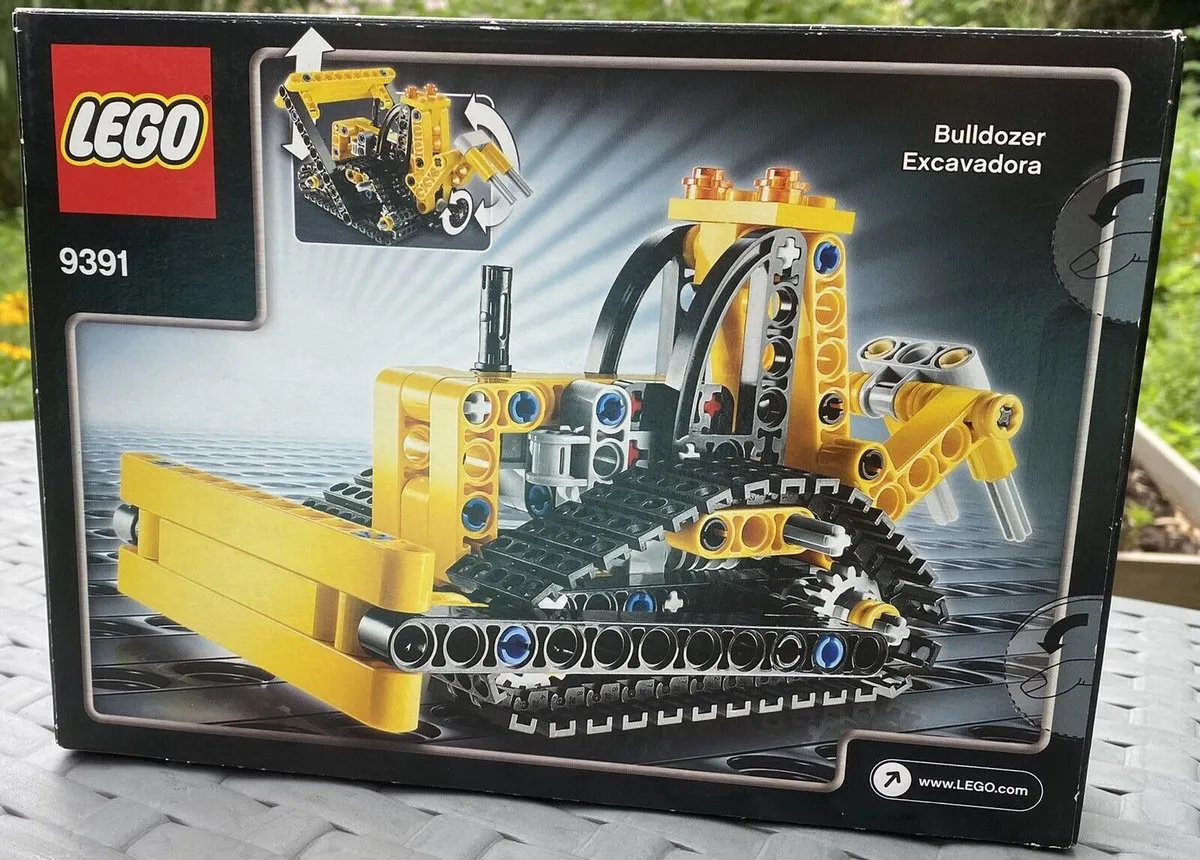 LEGO Technic Kraan met Rupsbanden 9391 - Geel