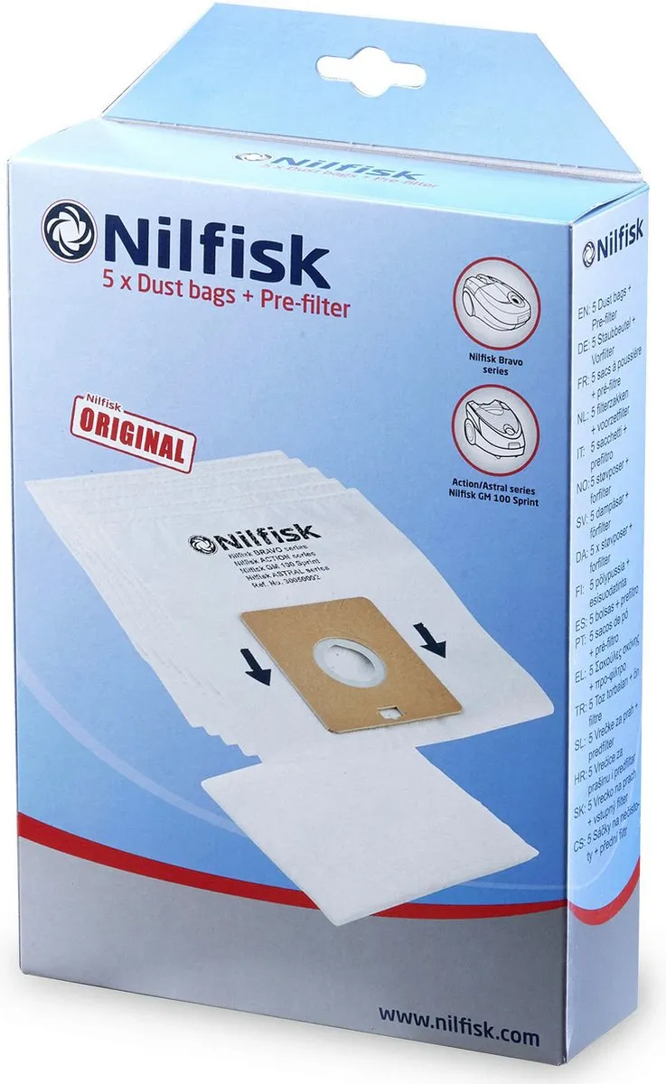 Nilfisk Bravo Stofzakken