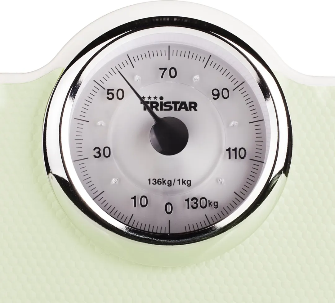 Tristar WG-2428 Analoge Personenweegschaal - 136 kg - Mintgroen/Wit