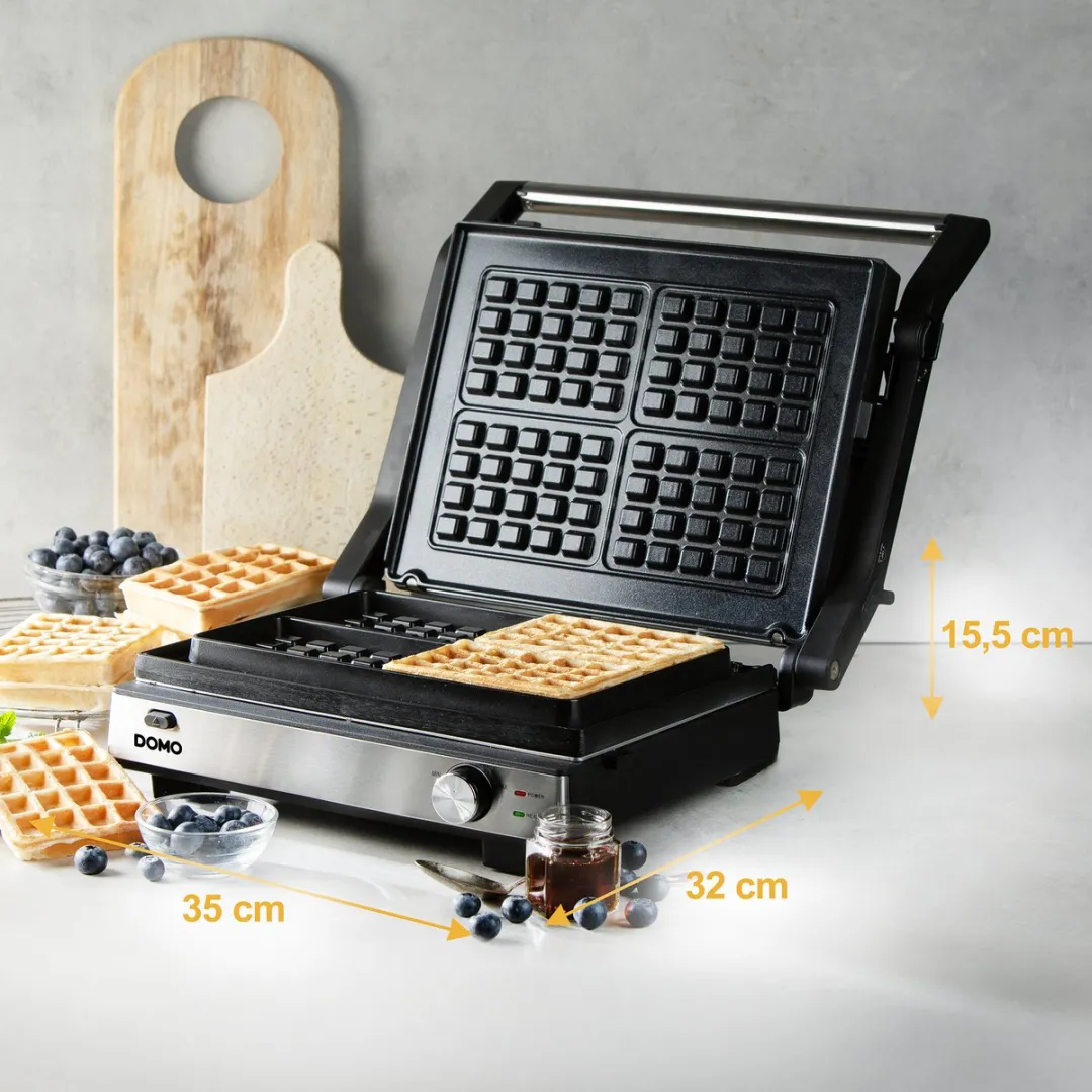 Domo DO9287G Multifunctionele Contactgrill 2-in-1 - 1800W