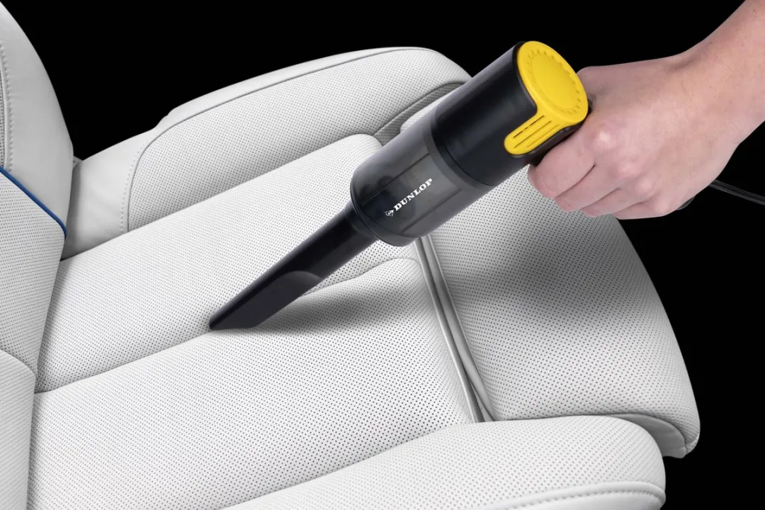 Dunlop Auto Stofzuiger 12V - Nat & Droog 0,5L - Zwart/Geel