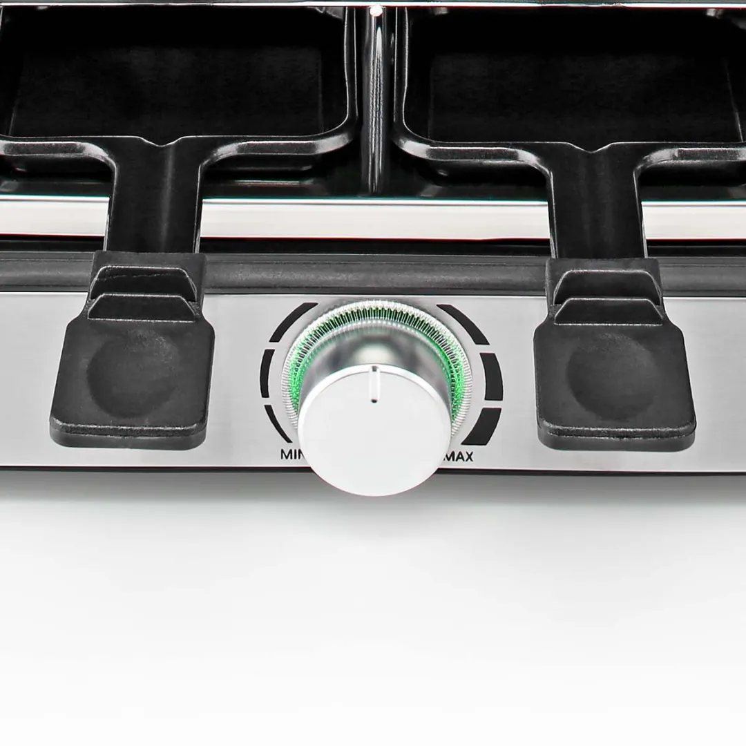 Nedis Gourmet/Raclette Steengrill FCRA300FBK8 - 1400W - 8 Personen - Zwart