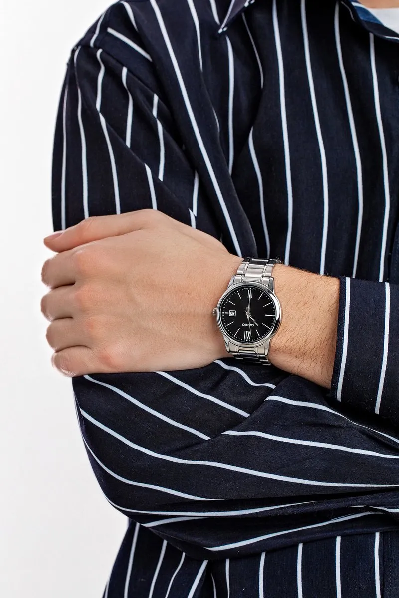 Casio MTP-V002D Herenhorloge - Staal - Zilver - afbeelding 5 van 6