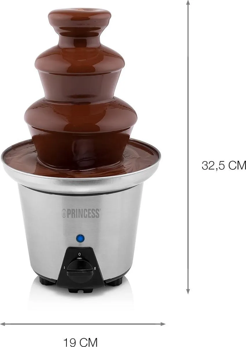 Princess 292998 Chocoladefontein XL - 90W - RVS