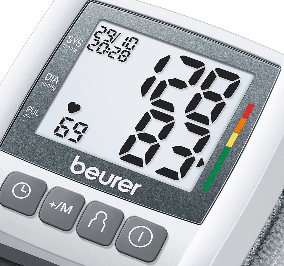 Beurer BC 30 Bloeddrukmeter Pols - 2 Gebruikersgeheugen - Grijs