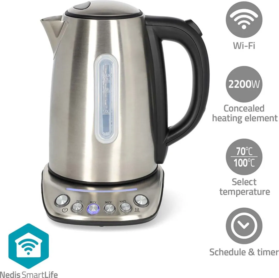 Nedis SmartLife KAWK8000WIFI Waterkoker 1,7L