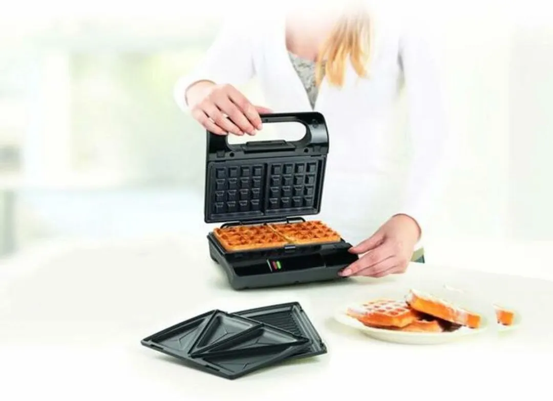Princess 117002 Multi Sandwich Grill Compact Pro - 800W - 3 Verwisselbare Platen - Zwart